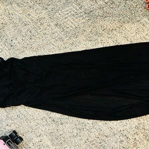 Sheer Black Lace Long Dress (Size Small, NWOT)